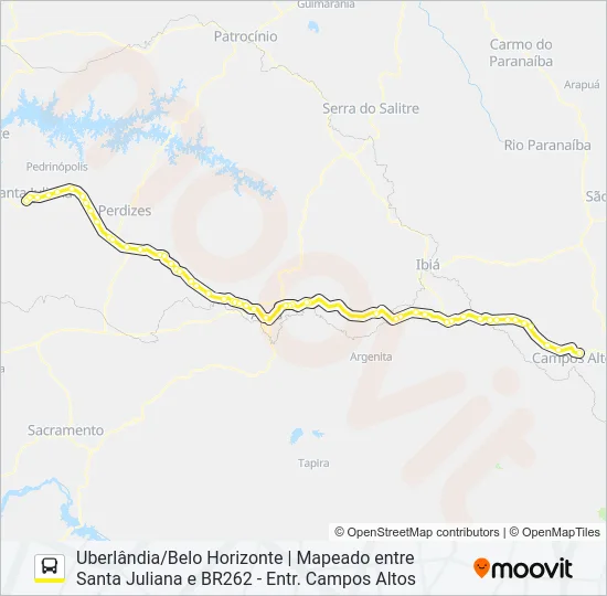 GONTIJO 1052.1 Bus Line Map