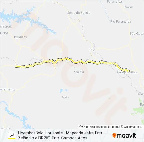 GONTIJO 1104 Bus Line Map
