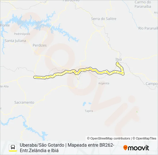 GONTIJO 3630 Bus Line Map