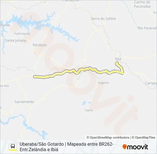 GONTIJO 3630 Bus Line Map