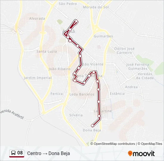 08 Bus Line Map