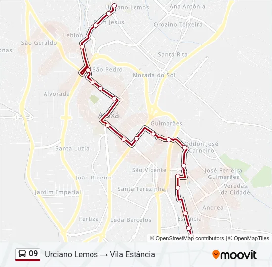 09 Bus Line Map