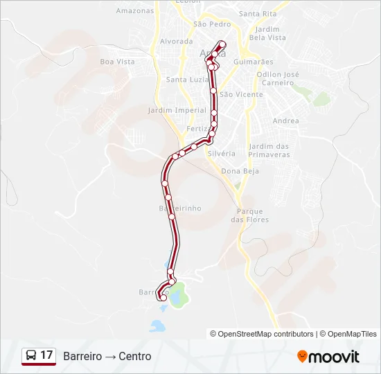 17 Bus Line Map