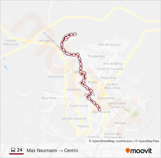 24 Bus Line Map