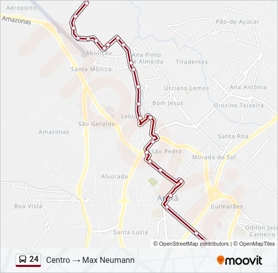 24 Bus Line Map