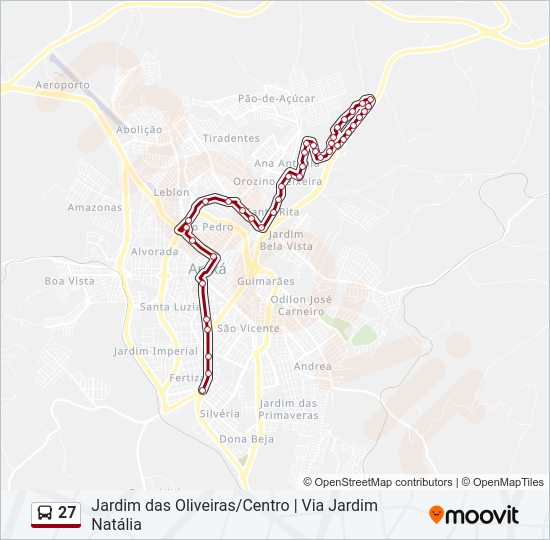 27 Bus Line Map