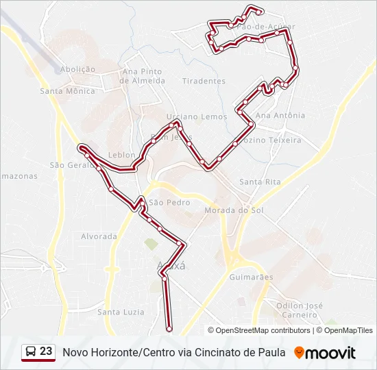 23 Bus Line Map