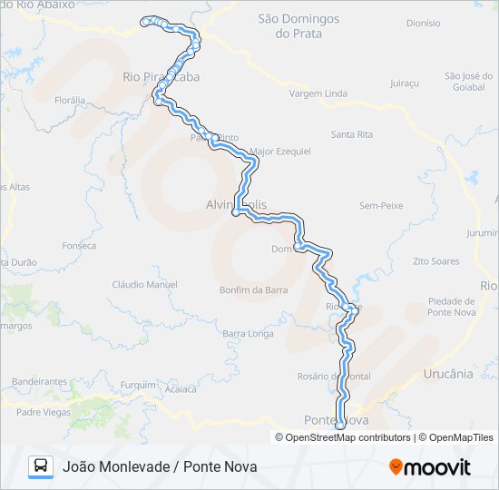 3652 bus Line Map