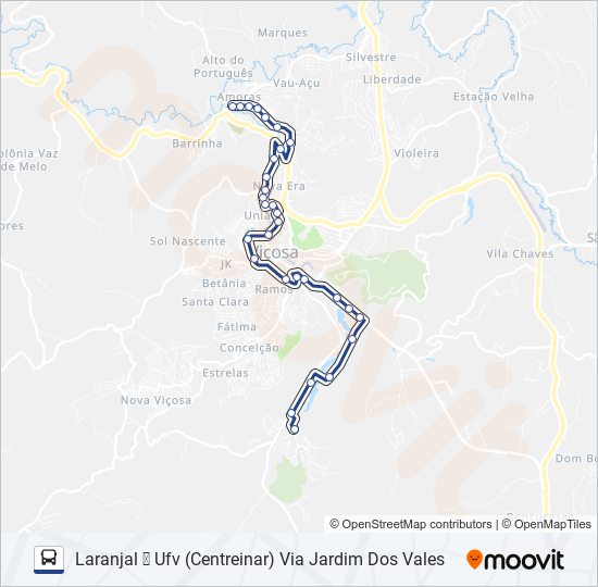 Mapa de 08 de autobús