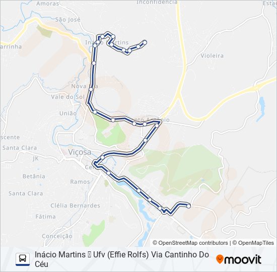 Mapa de 10 de autobús