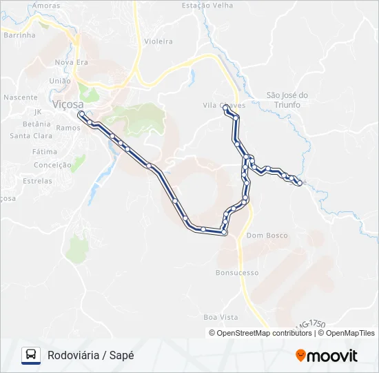 13 Bus Line Map