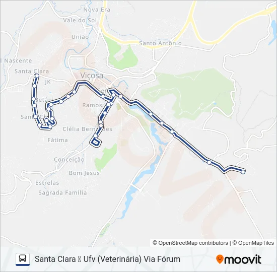 14 Bus Line Map