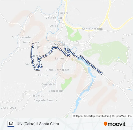 14 Bus Line Map