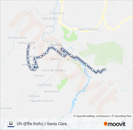 14 Bus Line Map