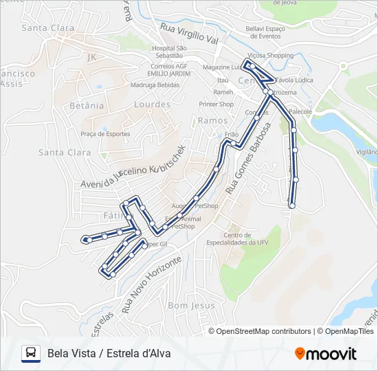 15 Bus Line Map