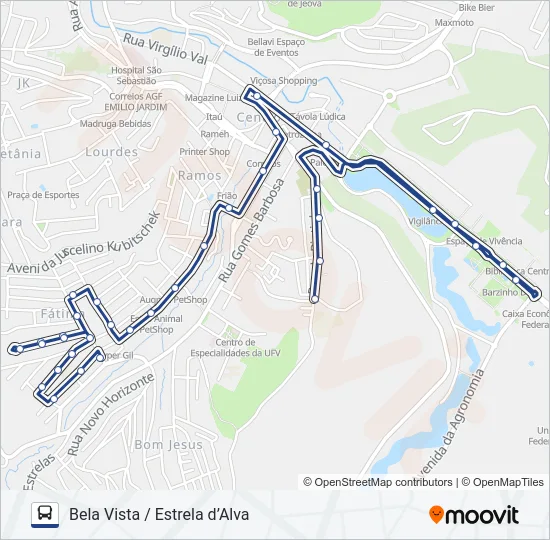 15 Bus Line Map