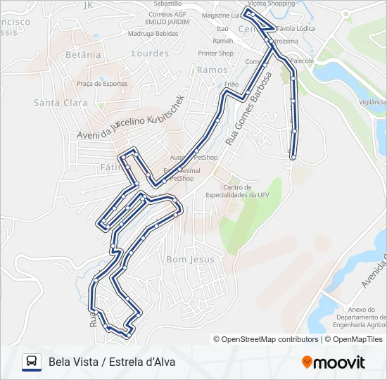 15 Bus Line Map
