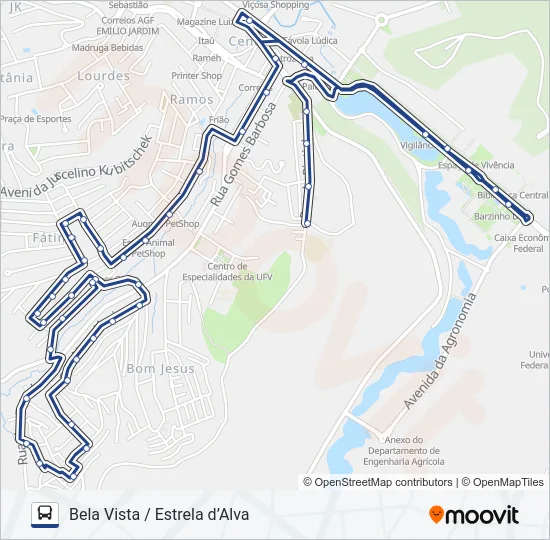 15 Bus Line Map