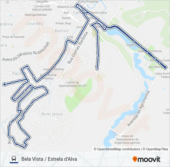 15 Bus Line Map
