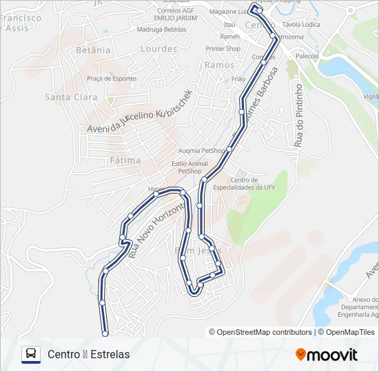 16 Bus Line Map