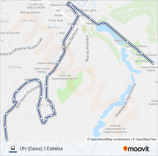 16 bus Line Map