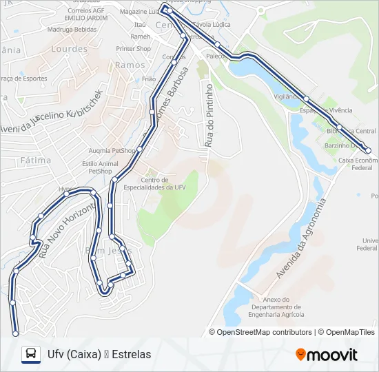 16 Bus Line Map