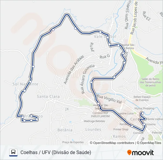17 Bus Line Map
