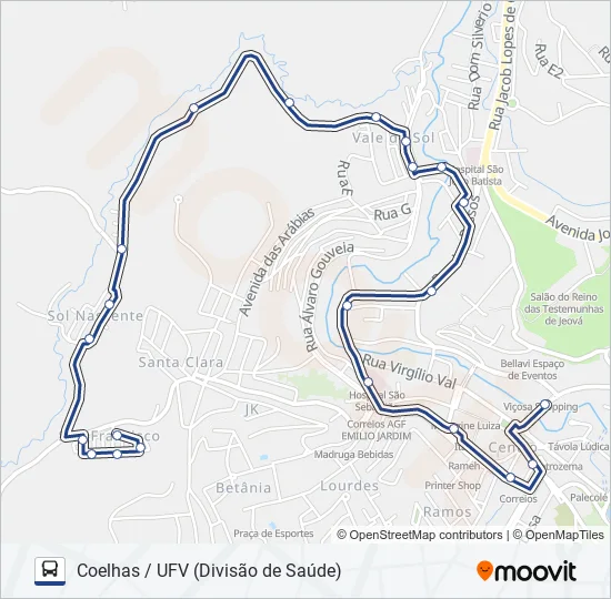 17 Bus Line Map