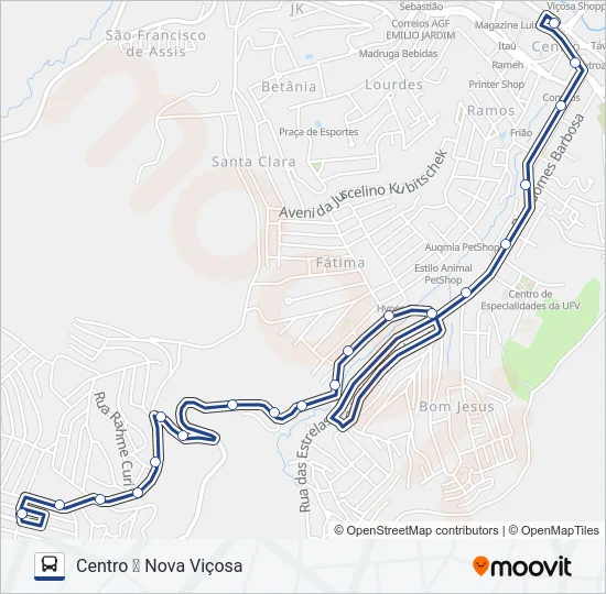 18 Bus Line Map