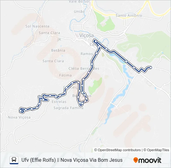 18 Bus Line Map