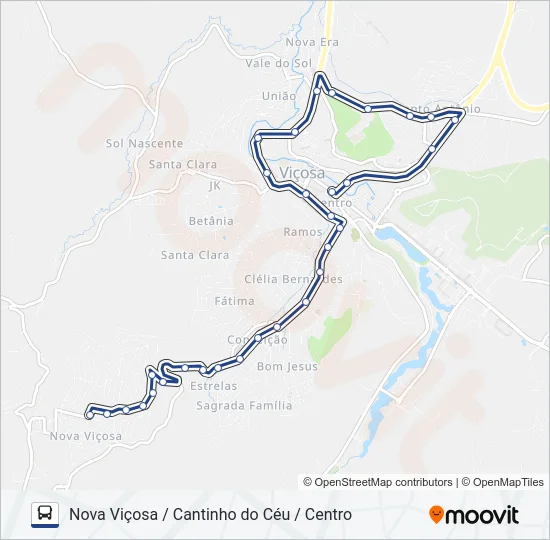 19 Bus Line Map