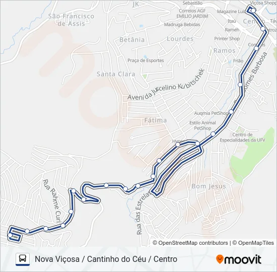 19 Bus Line Map
