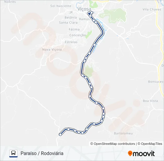 21 Bus Line Map