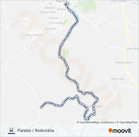 21 Bus Line Map