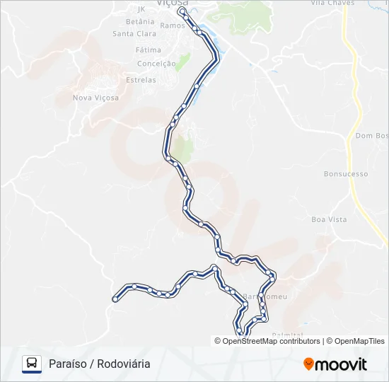 21 Bus Line Map
