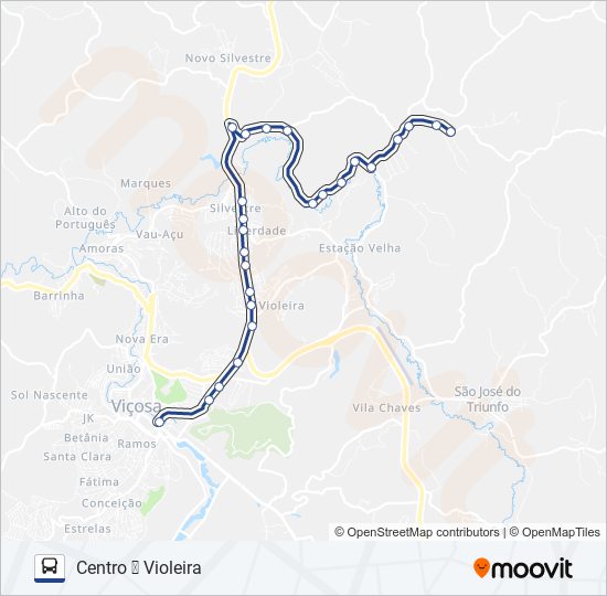 22 bus Line Map