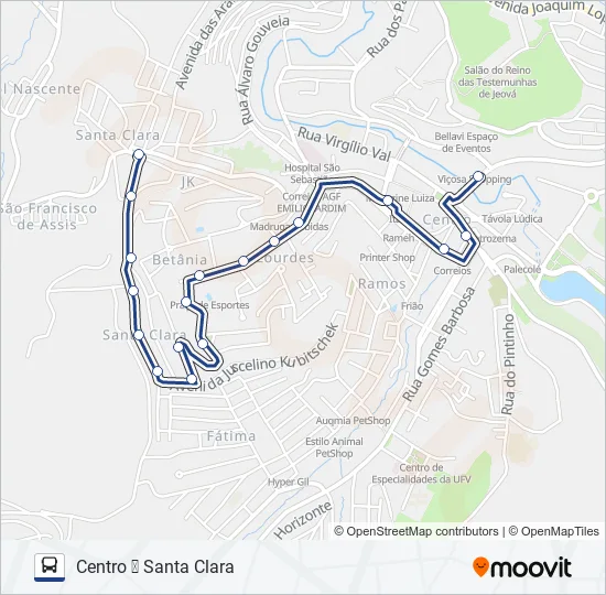23 Bus Line Map