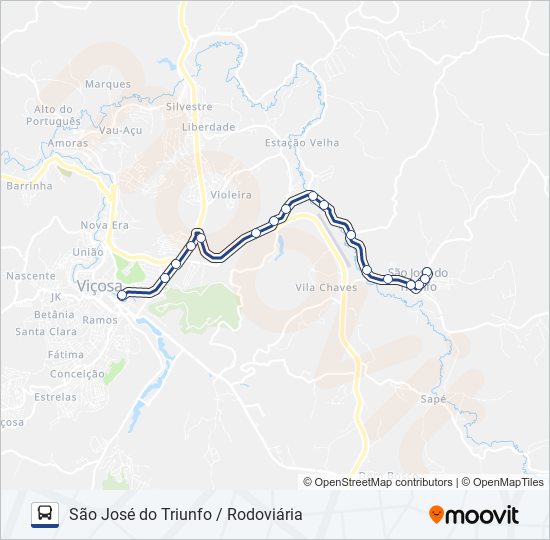 25 bus Line Map