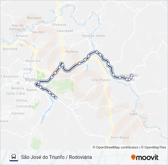 25 Bus Line Map