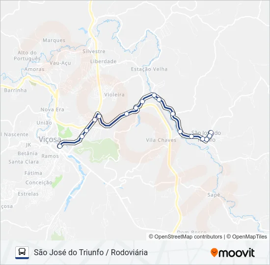 25 Bus Line Map