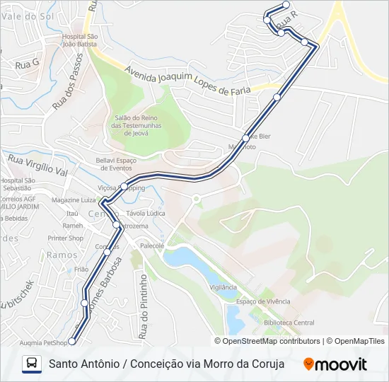 29 Bus Line Map