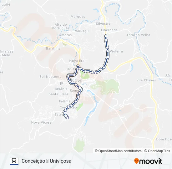 35 Bus Line Map