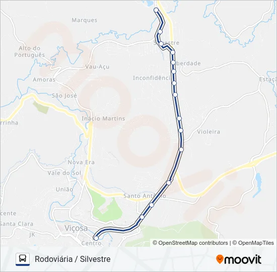 01A Bus Line Map