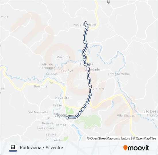 01A Bus Line Map