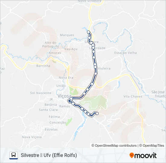 01B Bus Line Map