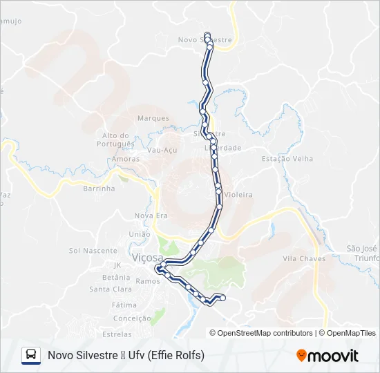 01B Bus Line Map