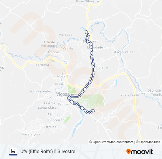 01B bus Line Map