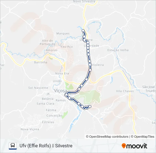 01B Bus Line Map