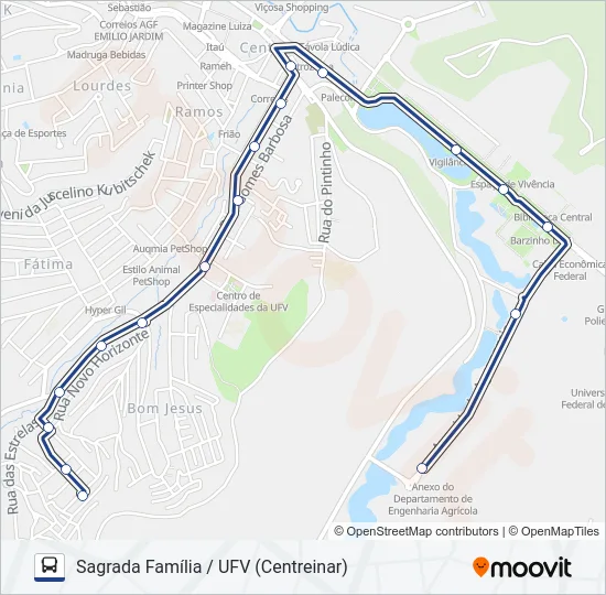 07B Bus Line Map