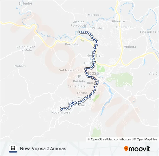 07C Bus Line Map
